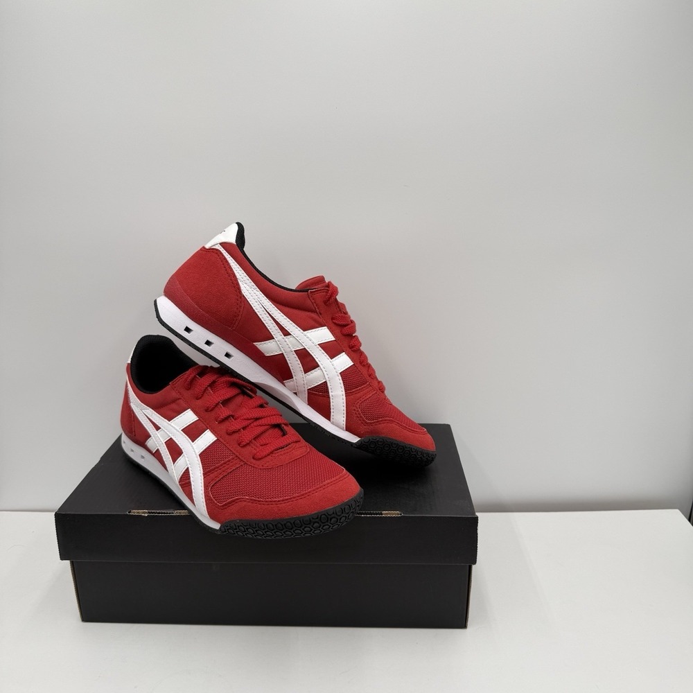 ASICS Onitsuka Tiger Ultimate 81 Red /White Women Sz 8 Sneakers Shoes New In Box - Picture 2 of 13